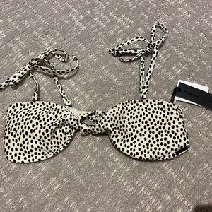Kendall + Kylie dotted bikini top